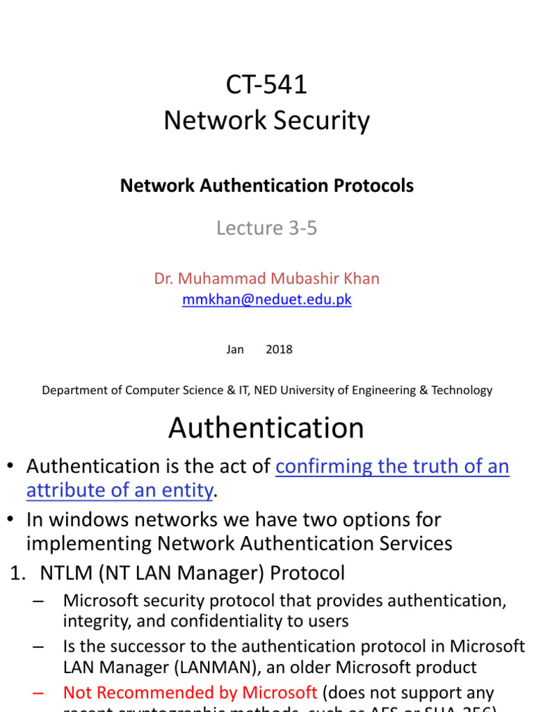 Lecture 03 (Auth Protocols IPsec SSL-TLS) | PDF | Transport Layer ...