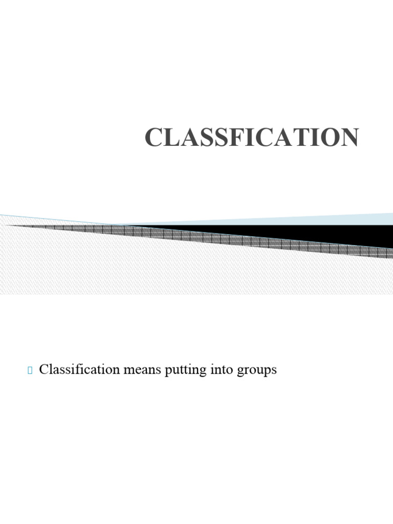 CLASSFICATION | PDF | Species | Taxonomy (Biology)
