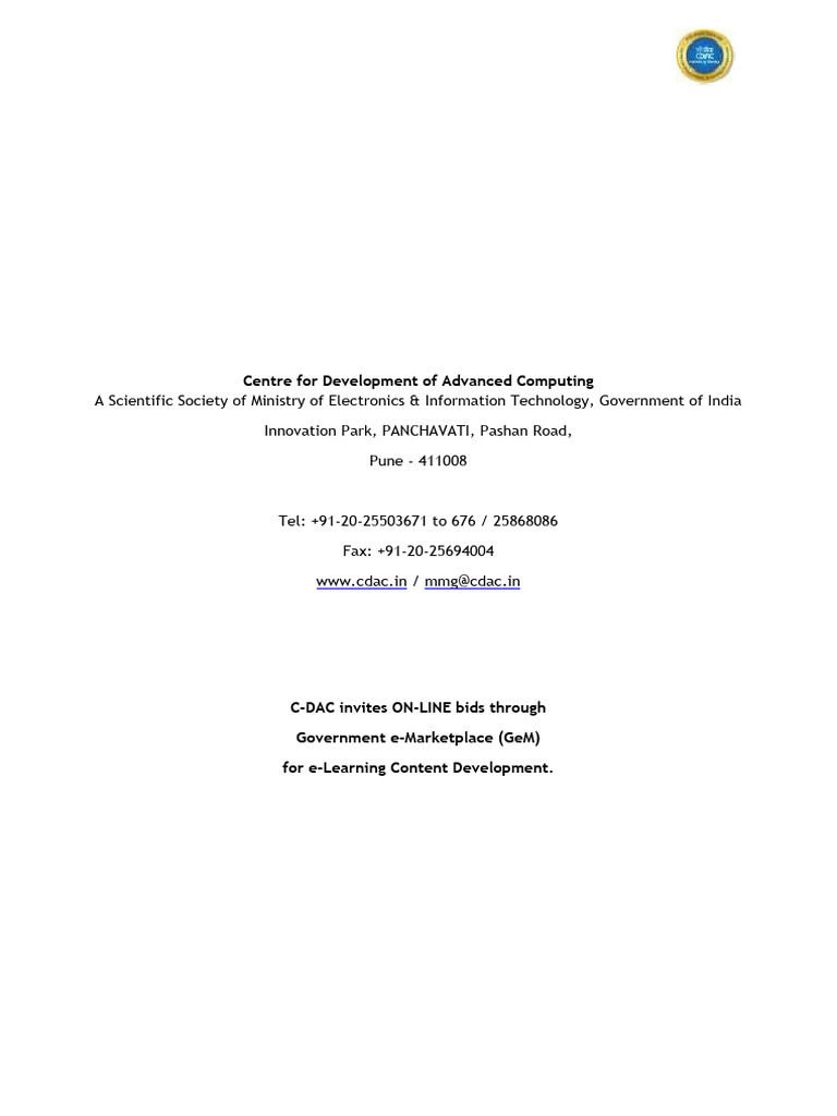 CDAC eLearning Courses PDF Parallel Computing Supercomputer