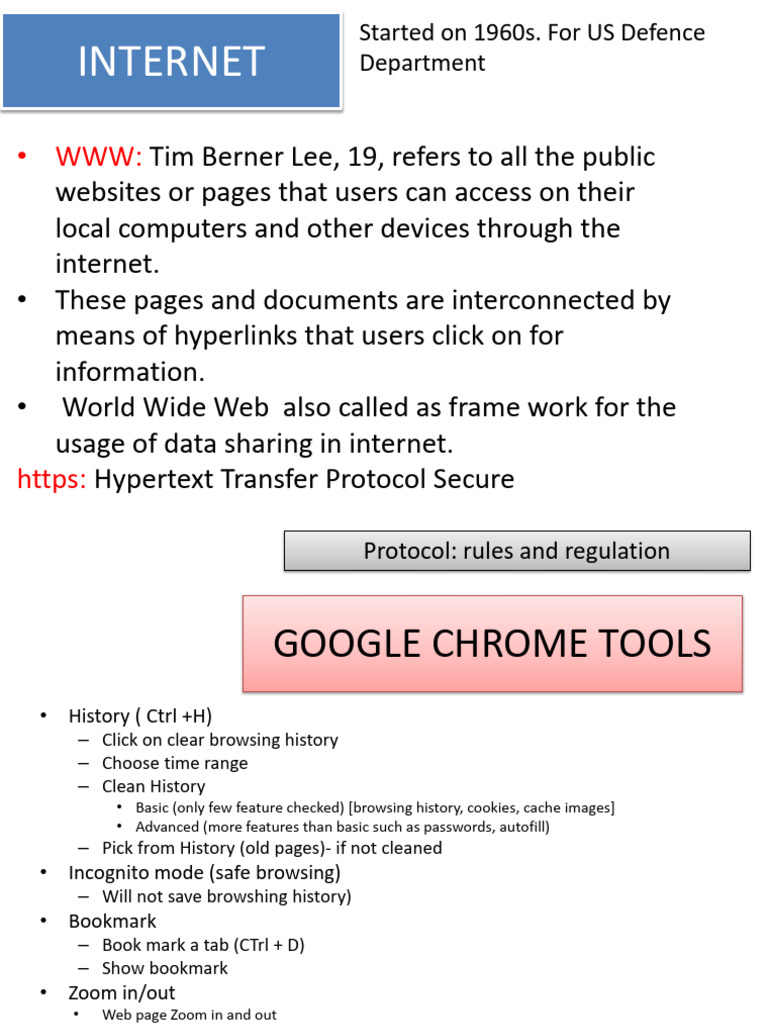Understanding the World Wide Web and Chrome Tools | PDF | Business ...