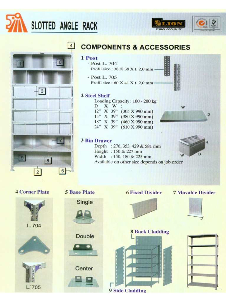 Leaflet Slotted Angle Rack | PDF