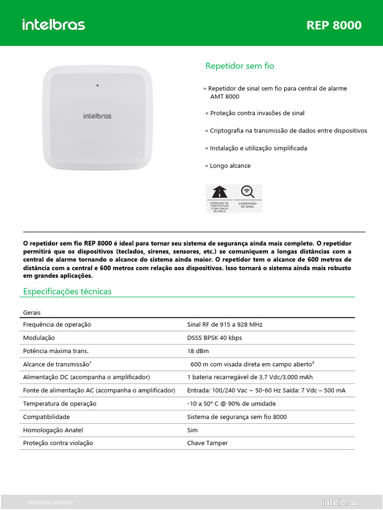 Datasheet REP 8000 01-19 | PDF