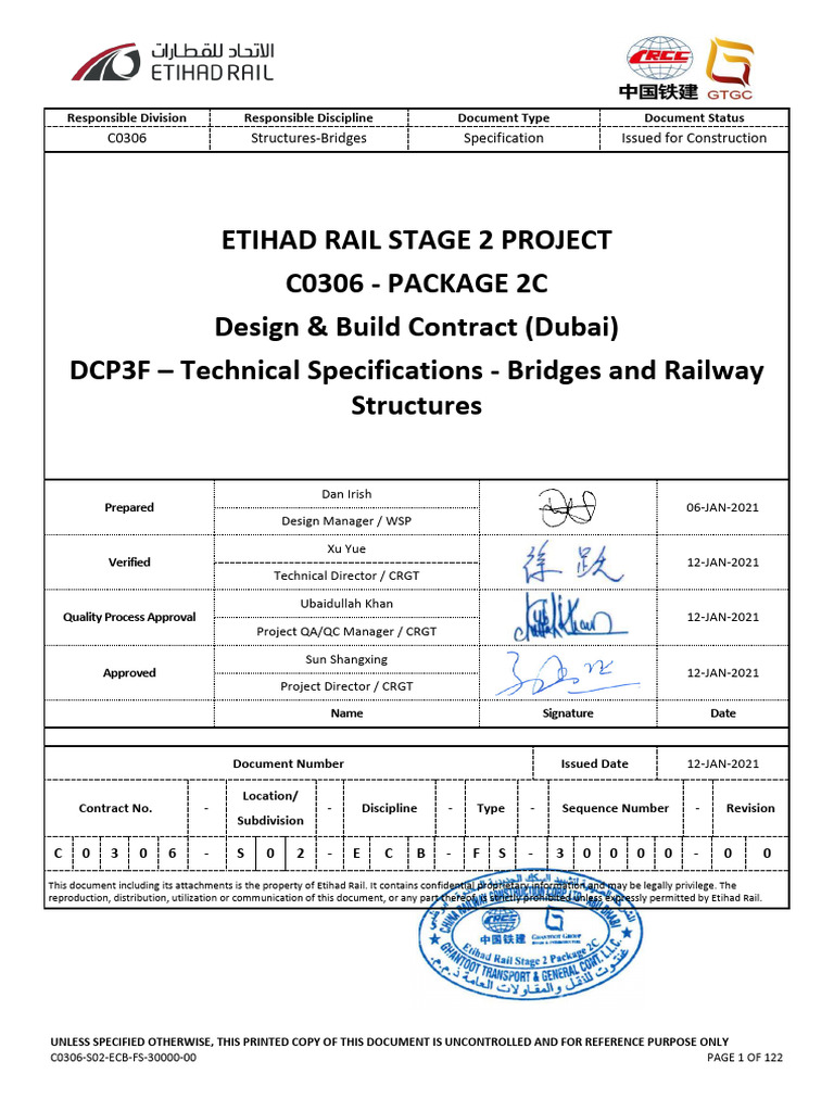 Etihad Rail Stage 2 Project C0306 - PACKAGE 2C Design & Build Contract ...