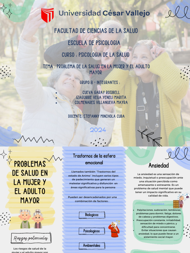 Salud Mental en Mujeres y Adultos Mayores | PDF | Ansiedad | Trastorno ...