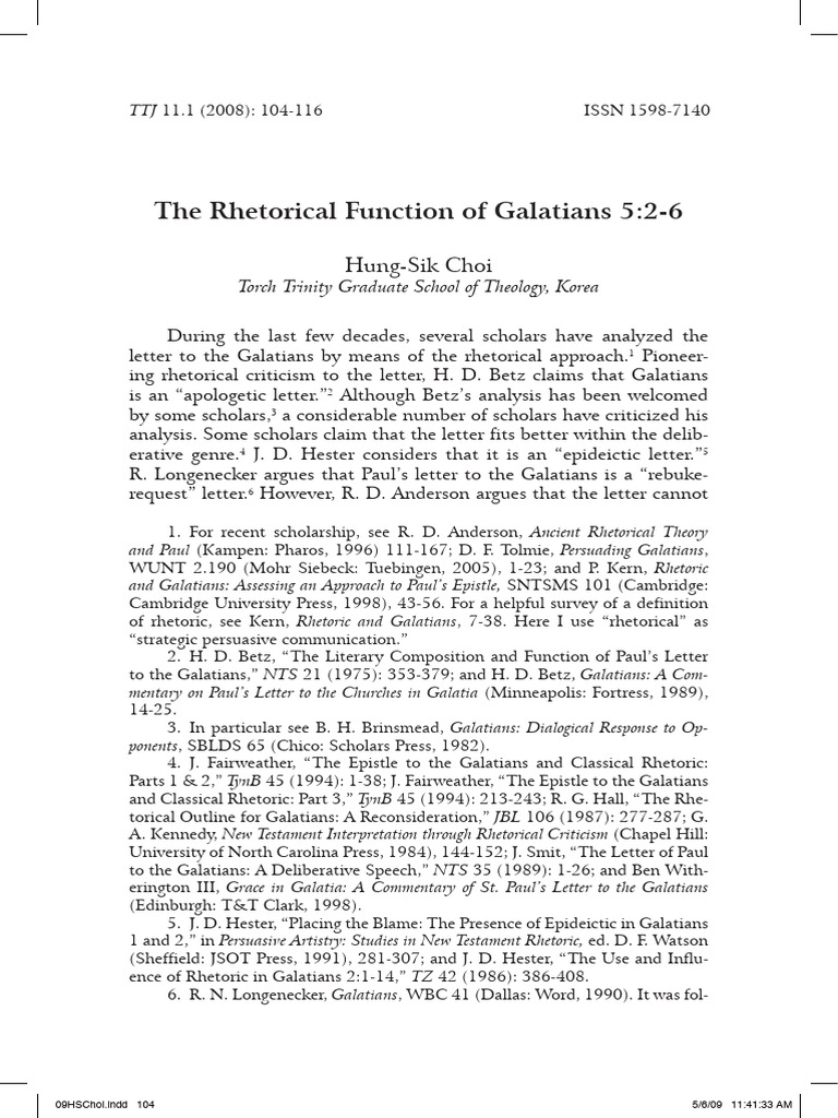 The rhetoric function of galatians 5 2 6 pdf epistle to the