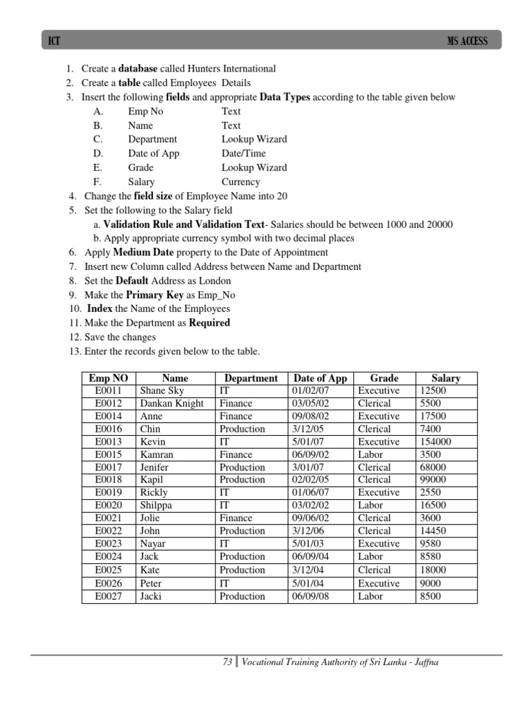 Access Pdf Microsoft Access Databases