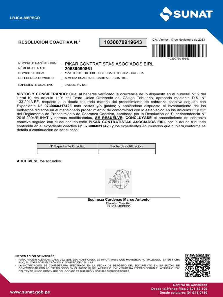 Rcce 20539090861 1030070919643 20231117141236 812380339 | PDF | Gobierno