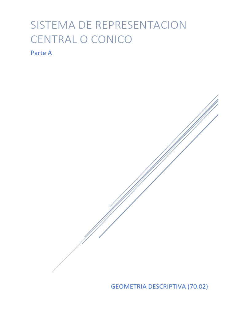 Sistema de representacion central o conico parte a pdf l nea