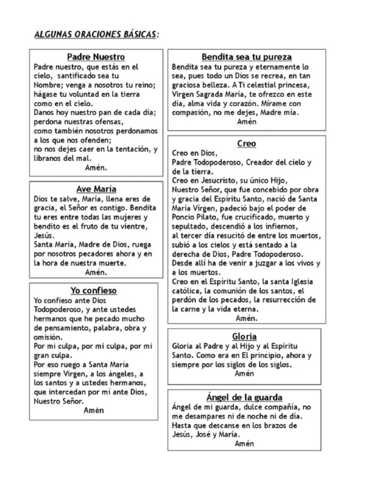 Oraciones para Librito | PDF