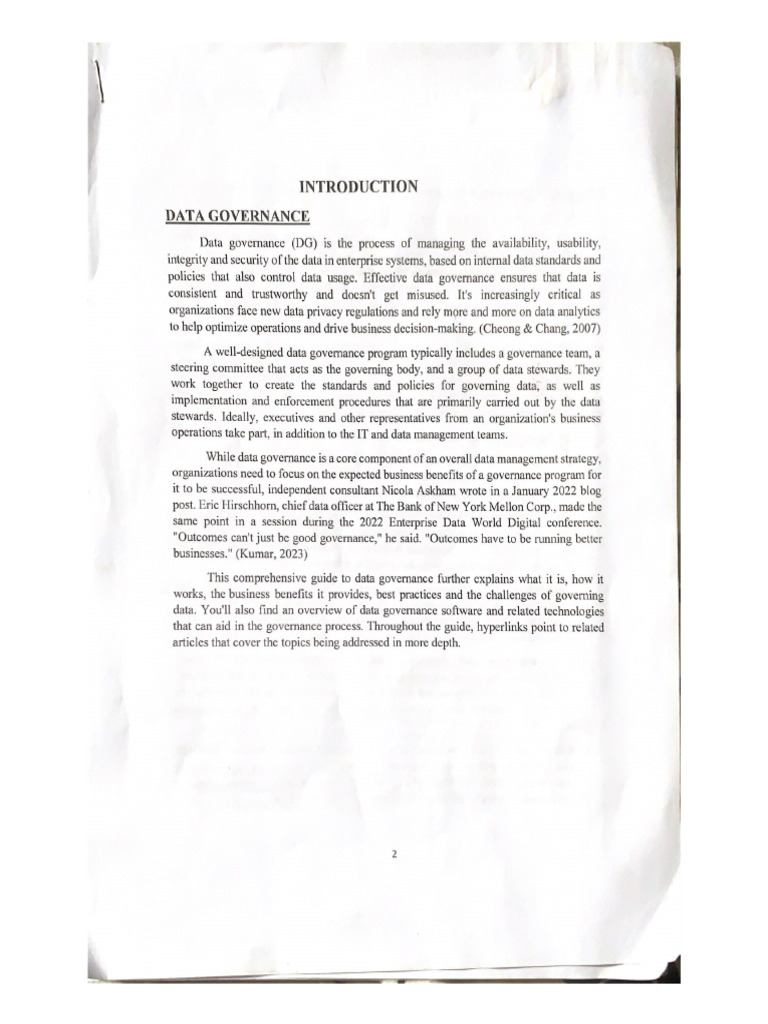 Data Governance Pdf