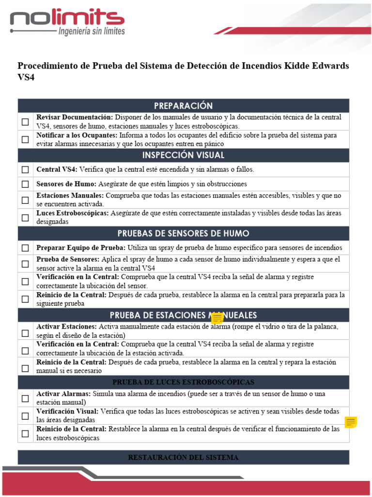 Prueba y Mantenimiento de Sistemas de Incendio | PDF | Informática