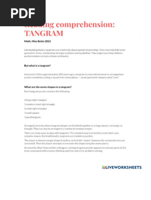 Tangram Compherensıon