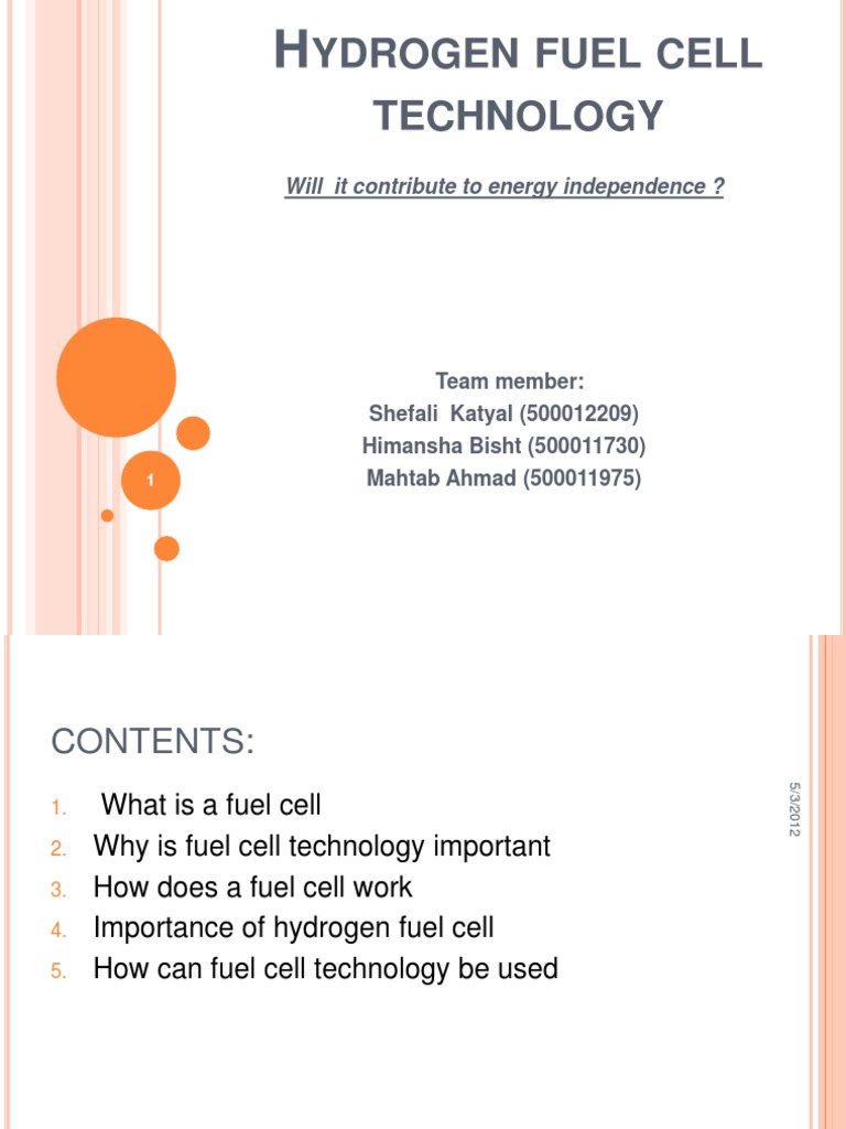 Hydrogen Fuel Cell Technology Overview | PDF | Fuel Cell | Electrochemistry