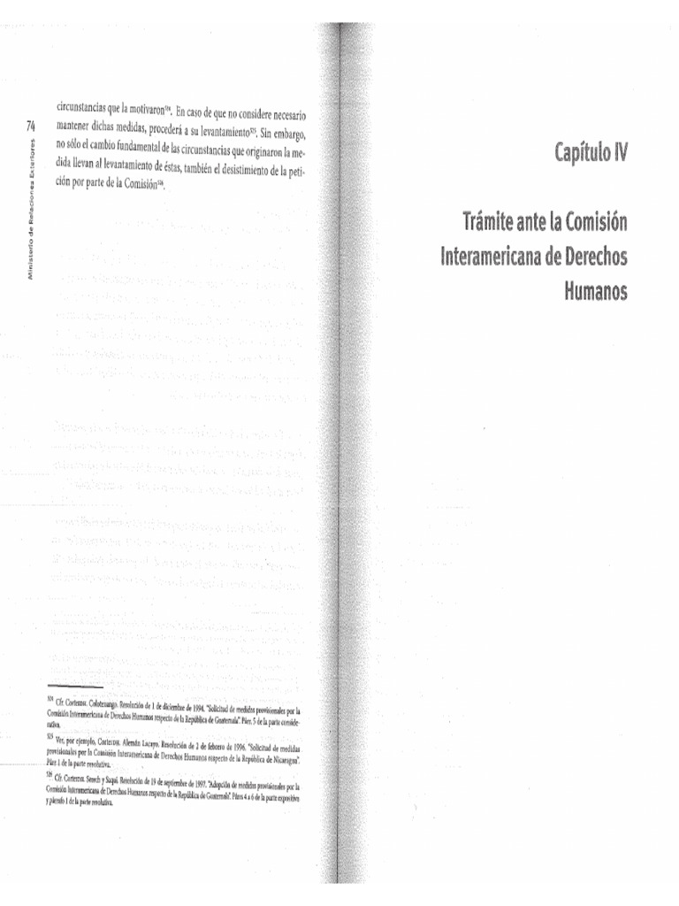 Procedimiento Comision Interamericana de Derechos Humanos | PDF