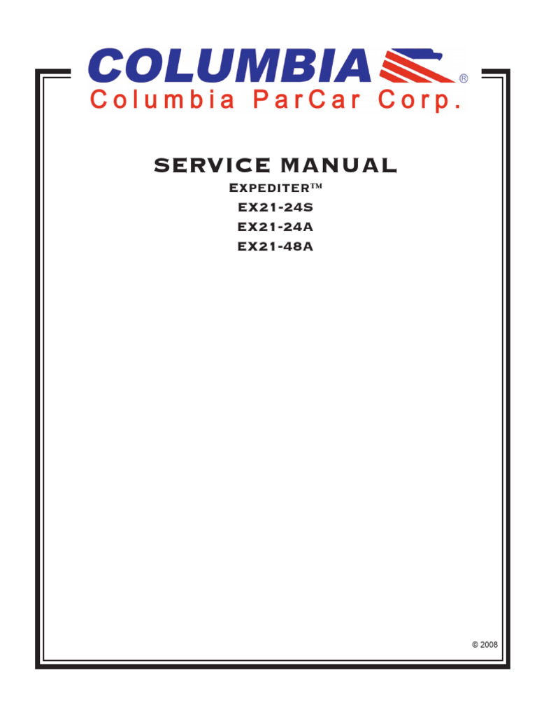 CPC - Manual - Service - EX 21 8-21-09 | PDF | Steering | Vehicles