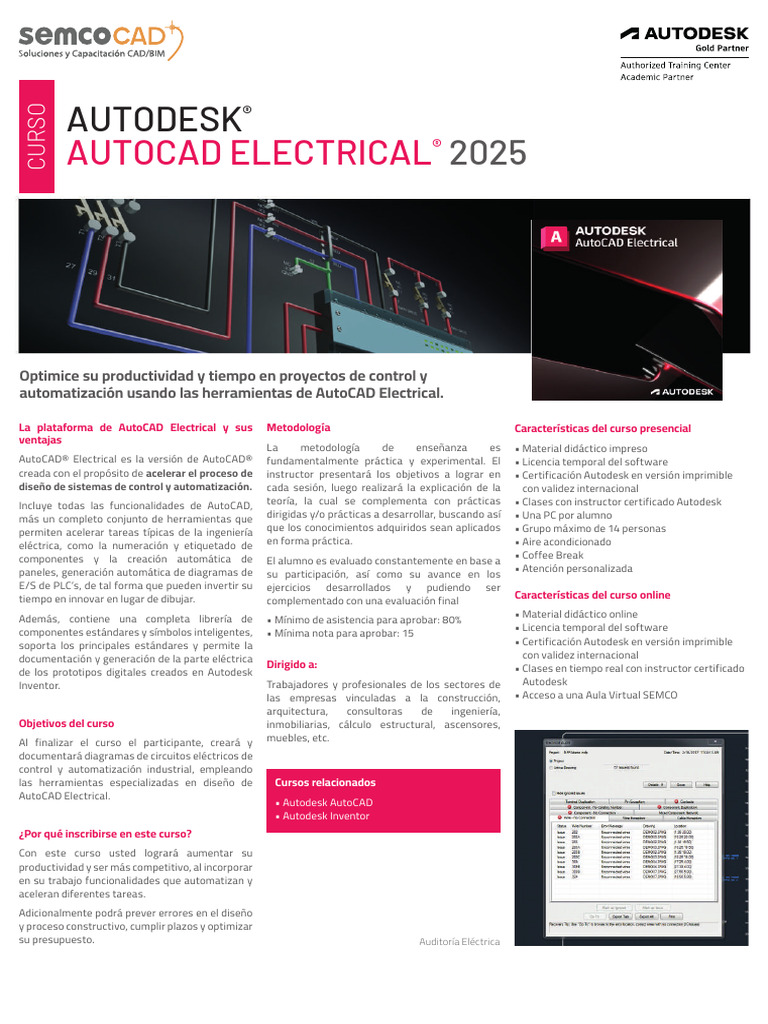 Brochure Semco Autocad Electrical v.2025 Web PDF Cad automático