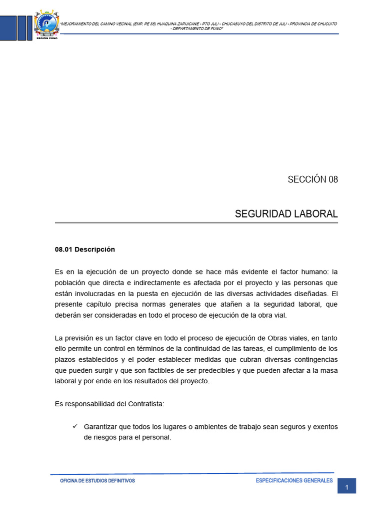 Seccion 008 | PDF | Seguridad y salud ocupacional
