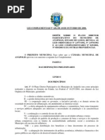 LEI DO PLANO DIRETOR DO MUNICÍPIO DE ANAPOLIS