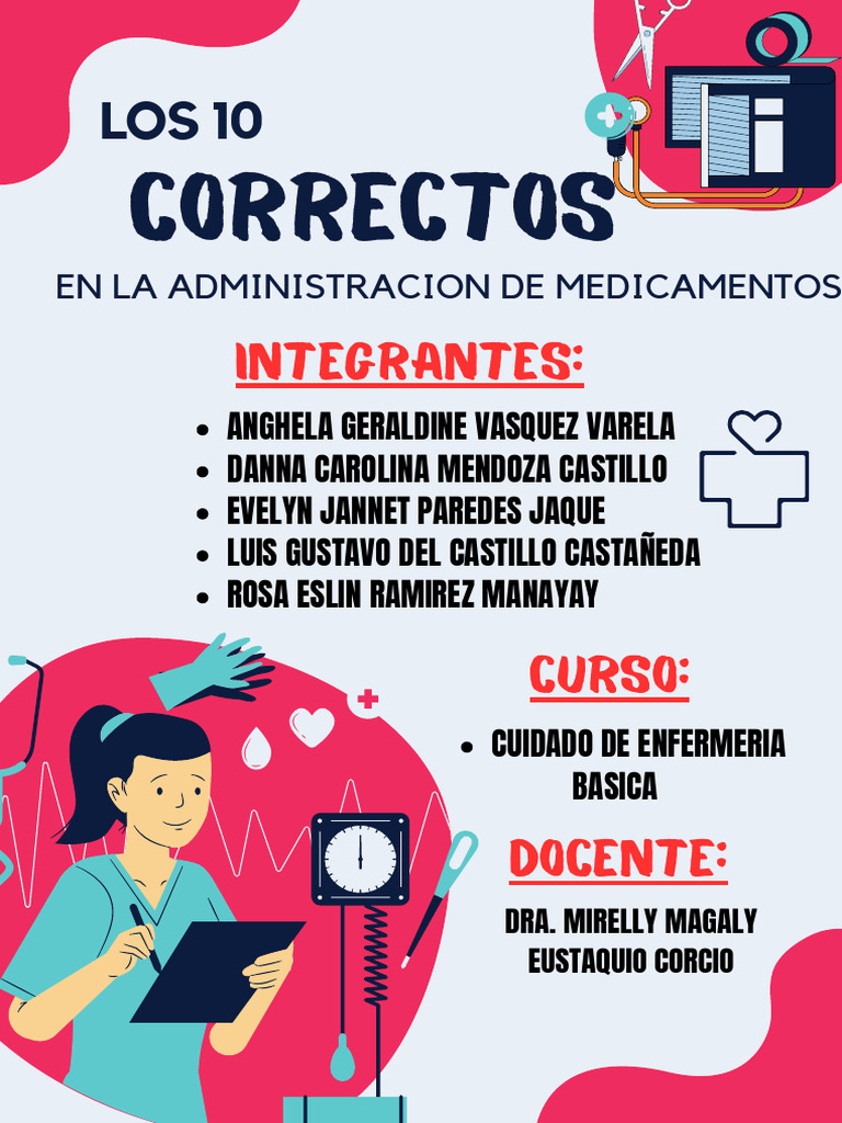 10 Correctos en Administración de Medicamentos | PDF | Medicamentos con ...