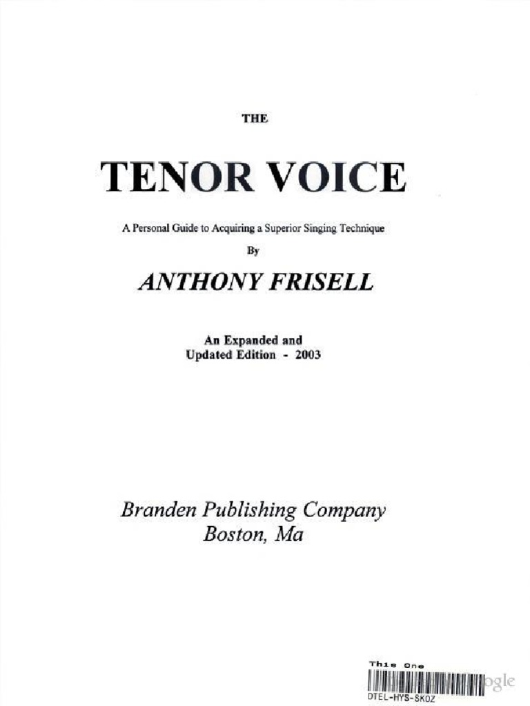 The Tenor Voice