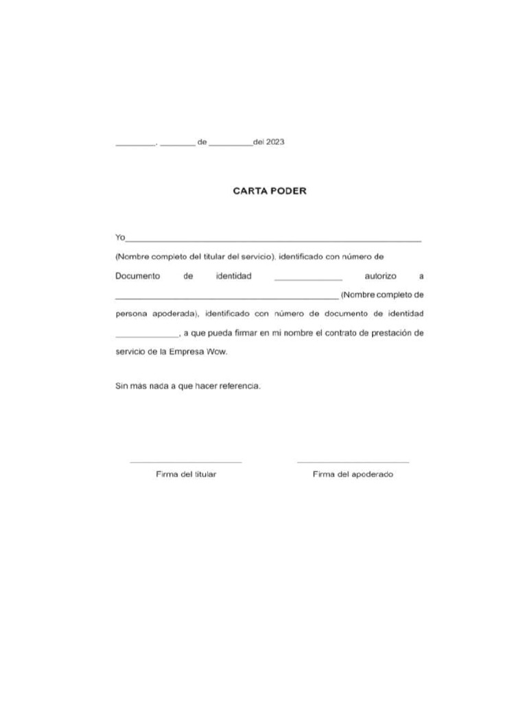 Carta Poder Editado | PDF