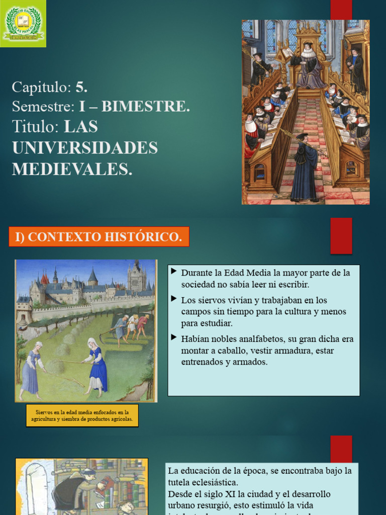 T5 Las Universidades Medievales Pdf Universidad Edades Medias