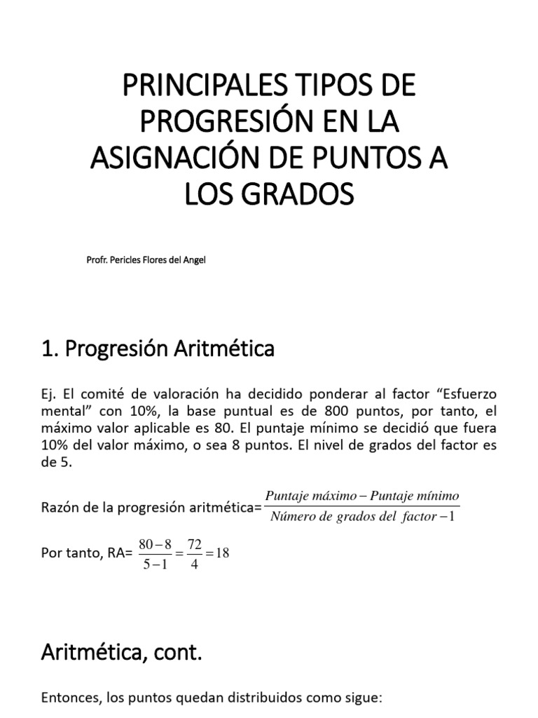 Tipos de Progresión | PDF | Matemáticas