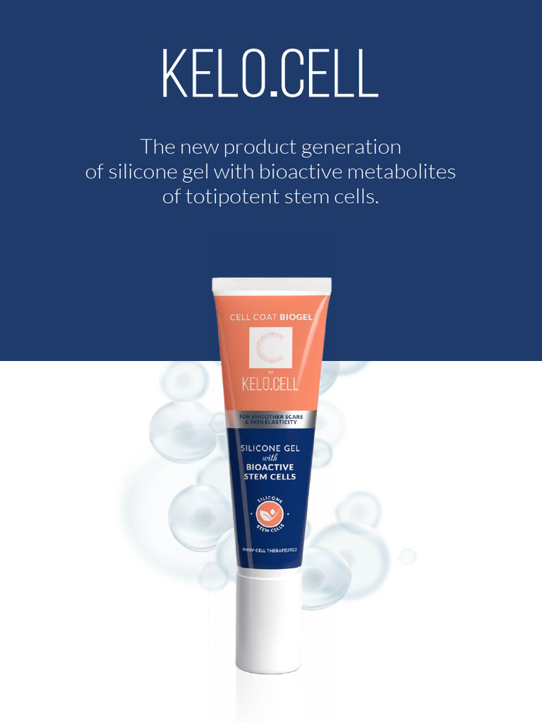 KELO.CELL Silicone Gel for Scar Management | PDF | Wound Healing | Scar