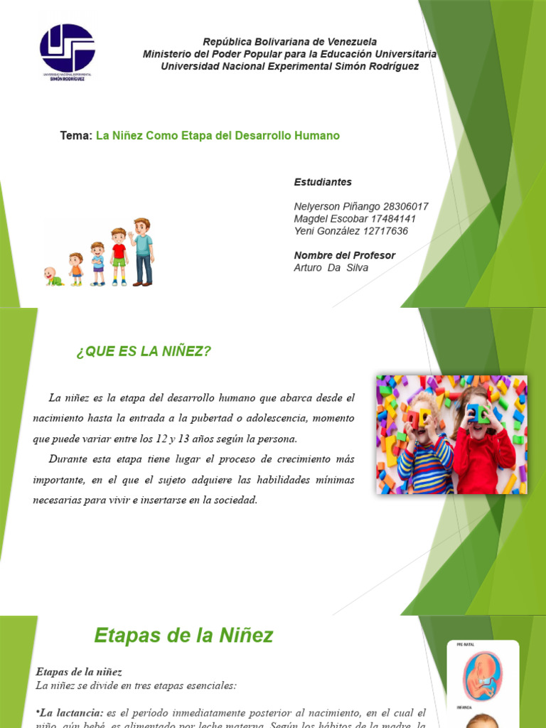 LA NIÑEZ- ETAPAS DEL DESARROLLO.ppsx | PDF | Adolescencia | Amamantamiento