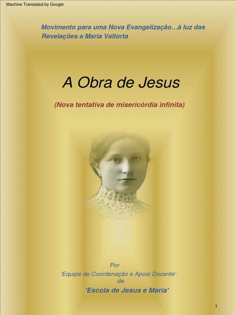 A Obra De Jesus Pdf Jesus Revelação