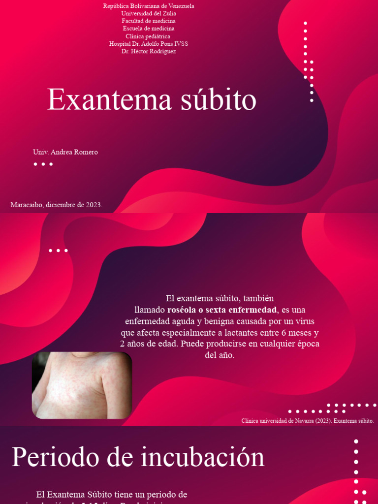 Exantema Subito Andrea Pdf Virus Medicina