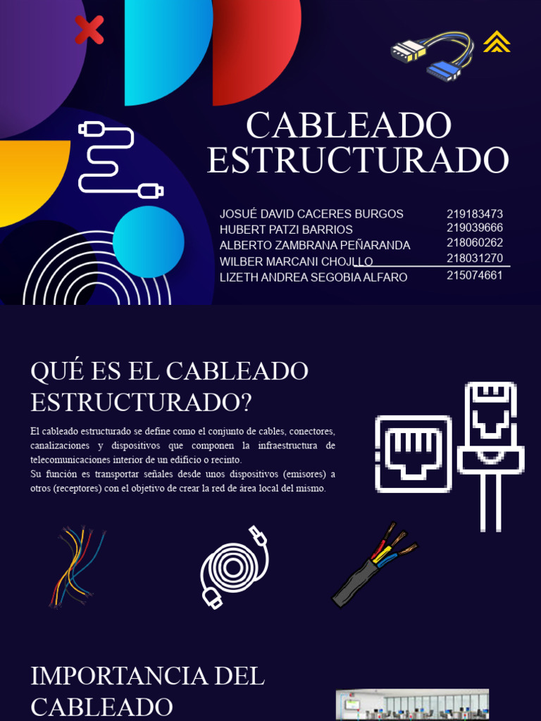 Cableado Estructurado Pdf Red De Computadoras Telecomunicaciones
