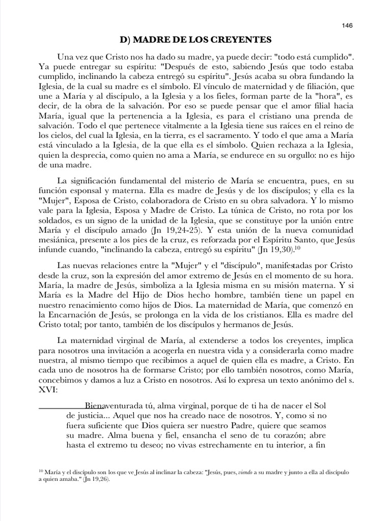 María: Madre de la Iglesia y Discípulos | PDF | María, madre de Jesús ...