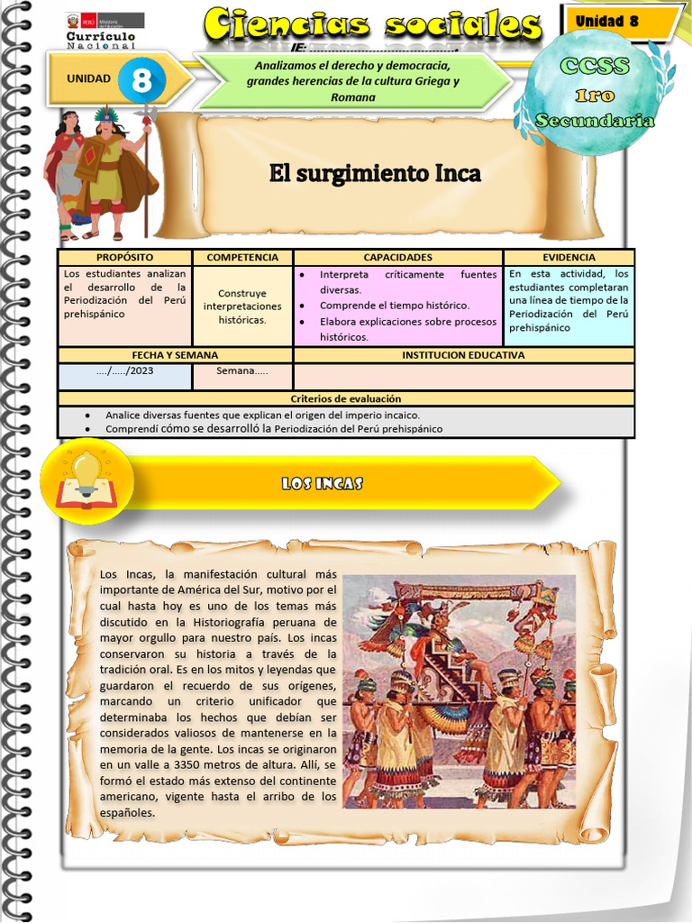 FICHA DE ACTIVIDAD CCSS 1ERO-SEMANA 4 | Descargar gratis PDF | Imperio ...