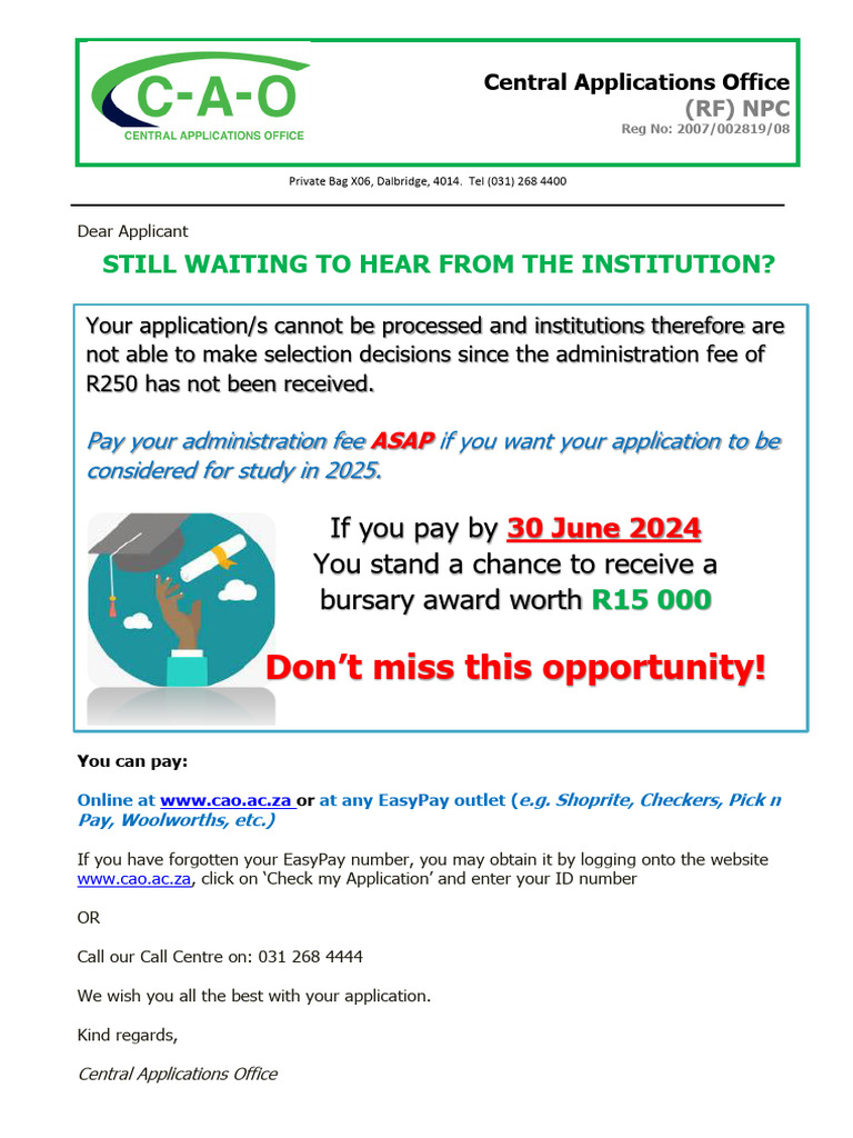 CAO Application to Study PDF