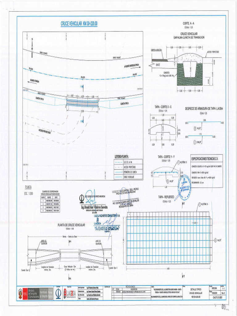 Cruce Vehicular Km 30 220 00 Firmado Pdf