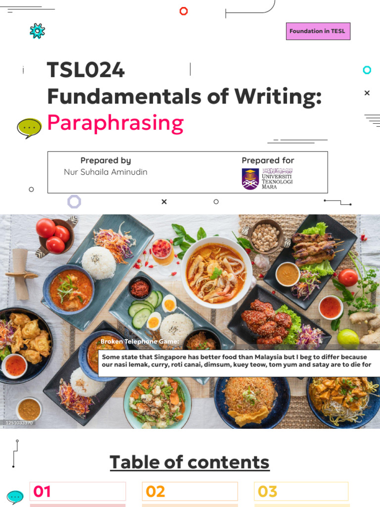 Paraphrasing Techniques and Strategies | PDF | Subject (Grammar) | Verb