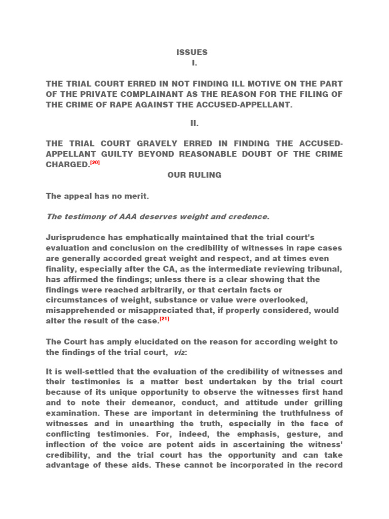 Alibi | PDF | Rape | Witness