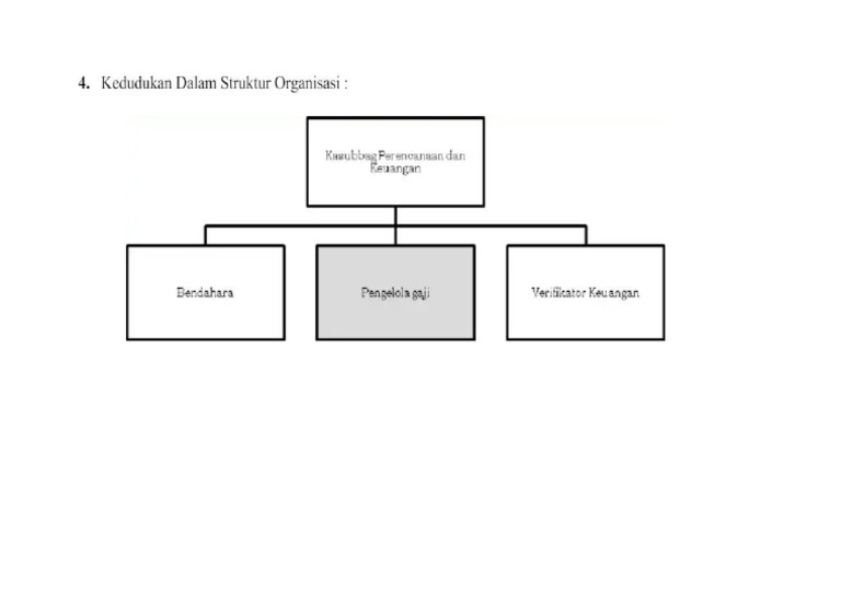 Struktur Organisasi Pengelola Gaji Pdf