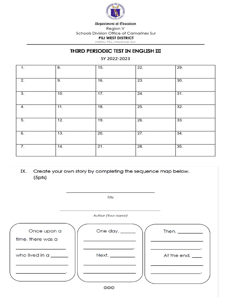 answersheet | PDF