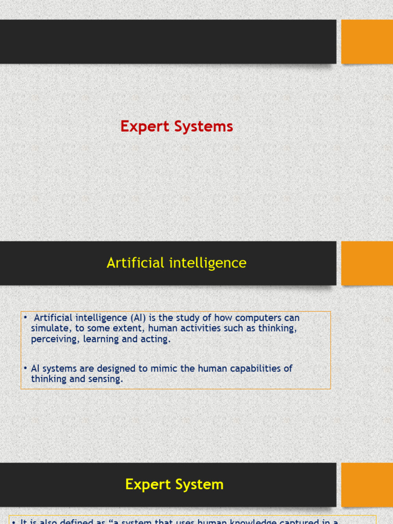 Understanding Expert Systems in AI | PDF | Artificial Intelligence ...