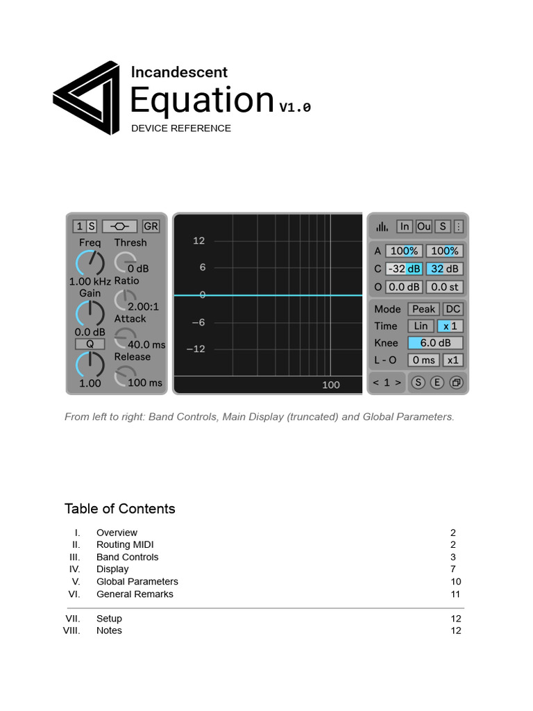 Equation Device Reference | PDF | Equalization (Audio ...