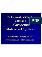 IV Protocols Within The Context of Corrective Medicine & Psychiatry