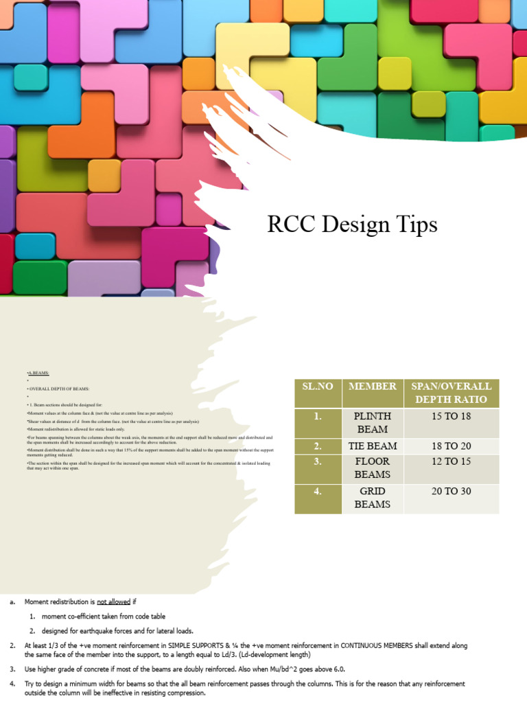 Essential RCC Design Guidelines | PDF | Beam (Structure) | Foundation ...
