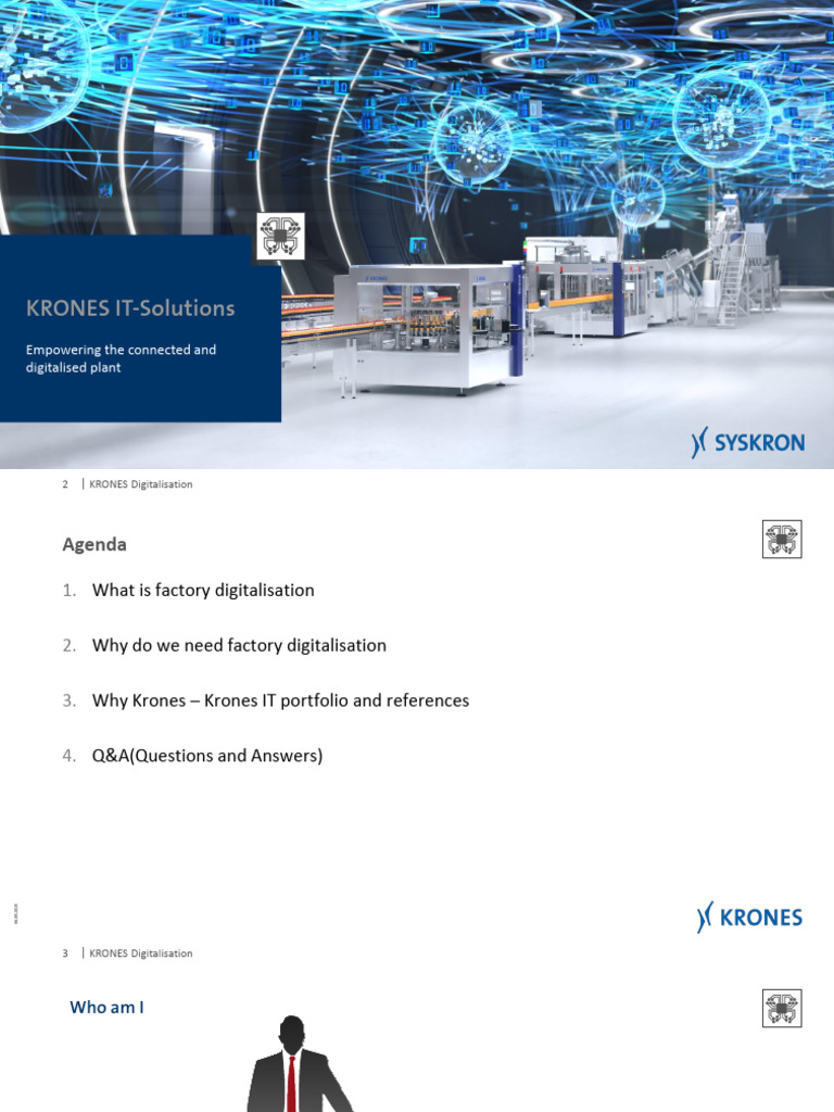 Krones Factory Digitalisation Overview | PDF | Information ...