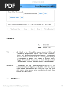 COA CIRCULAR NO. 2022-004 15k To 50k