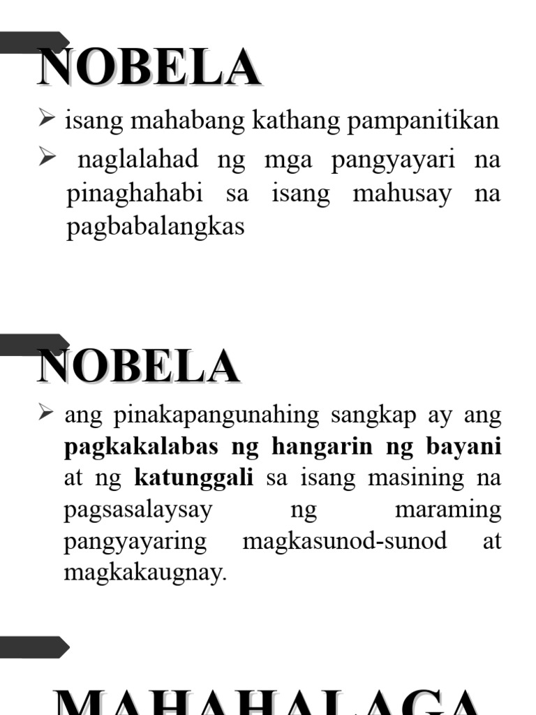 Nobela | PDF