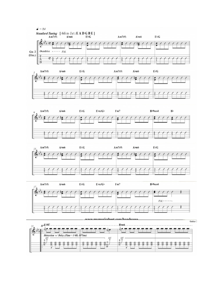 Electric Guitar Tabs | PDF