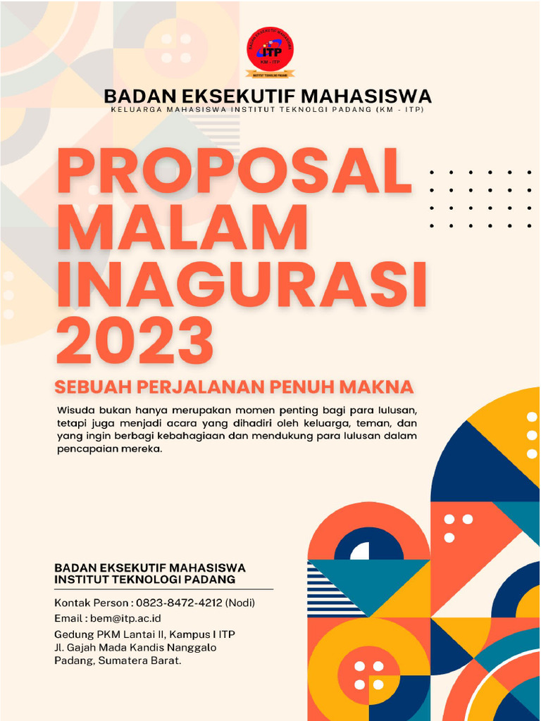 Proposal Malam Inagurasi 2023 New | PDF