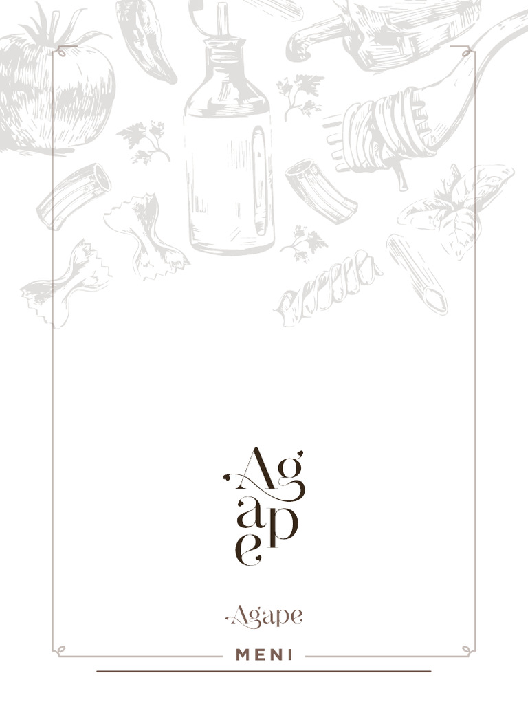 Agape Boska Menu | PDF